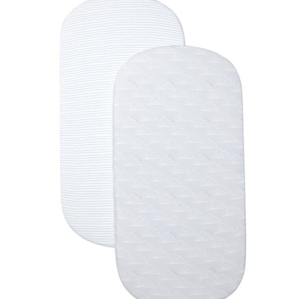 SHNUGGLE Air Cot gultasbiksīšu pārklājs ar gumiju, pelēks, 120 x 60 cm,