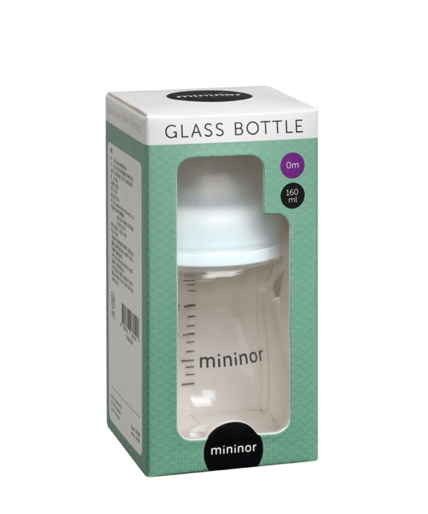 MININOR stikla pudelīte, 0 mēnešu, 160 ml