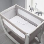 SHNUGGLE Air Crib bērnu gultas veļas komplekts, pelēks, 90 x 70 cm,